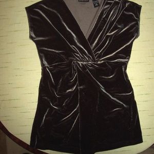 Velour  High Waisted Top